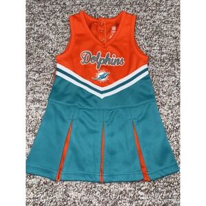 NFL Miami Dolphins 24M 2T Cheerleader Outfit Toddler Fan Florida